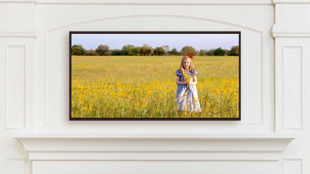 Children's portrait made outside of Bellville, TX