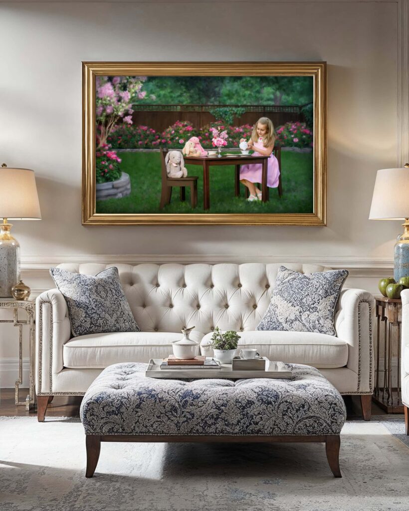 Children's Portrait - Tea Party - by Sandy Flint | Round Top, Texas